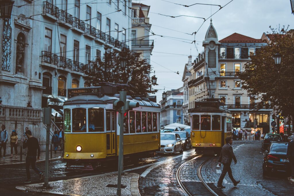 Lisboa, Portugal, no inverno