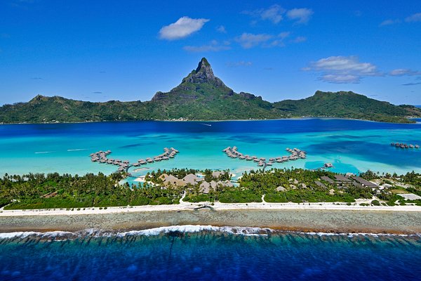 Paisagem em Bora Bora na Polinésia Francesa