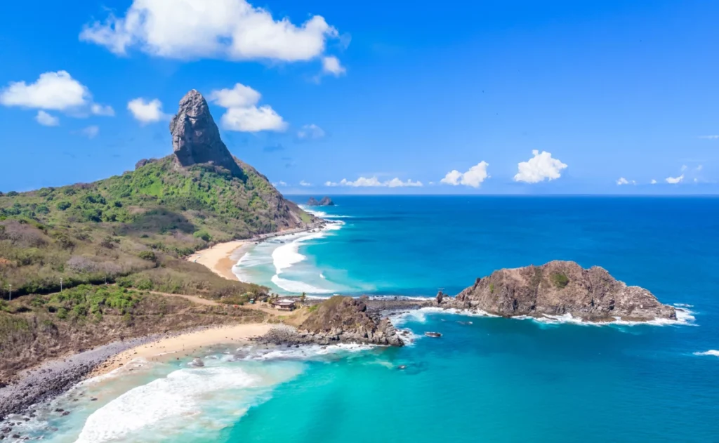 Paisagem em Fernando de Noronha no Brasil